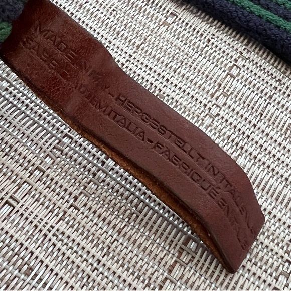 GANT Striped Webbing Belt Made In Italy Size 40 - Picture 6 of 8